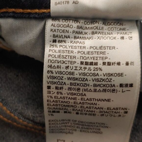 Levi's Women's Size 32x30 Denim Blue Leggings - Picture 2 of 7